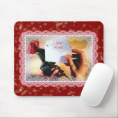 Valentinische Rose Mousepad (Mit Mouse)