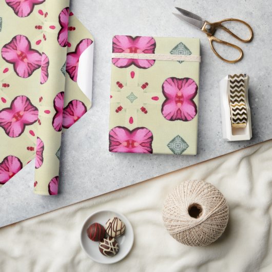 Valentinische rote Herzen Romantik abstraktes Must Geschenkpapier (Kunsthandwerk)