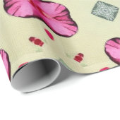 Valentinische rote Herzen Romantik abstraktes Must Geschenkpapier (Rolleneckpunkt)