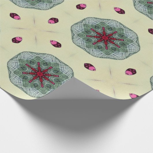 Valentinische rote Herzen Romantik abstraktes Must Geschenkpapier (Ecke)