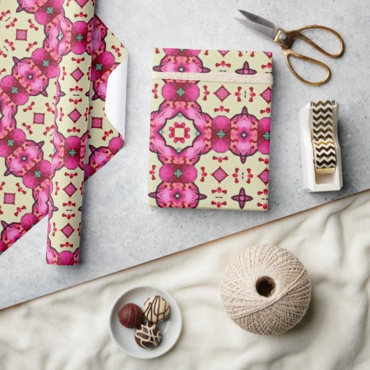 Valentinische rote Herzen Romantik abstraktes Must Geschenkpapier (Kunsthandwerk)