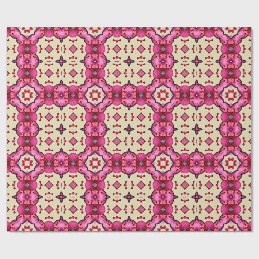 Valentinische rote Herzen Romantik abstraktes Must Geschenkpapier (Flach)