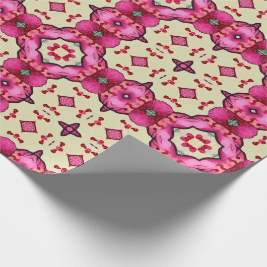 Valentinische rote Herzen Romantik abstraktes Must Geschenkpapier (Ecke)