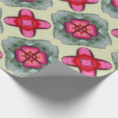 Valentinische Rotherzen Romantik abstraktes Muster Geschenkpapier (Ecke)