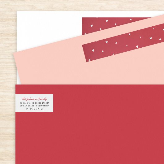 Valentinische Rücksendeadresse