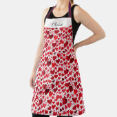 Valentinische Schürze. Bearbeitbarer Name. Schürze (InSitu)