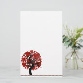 Valentinische Stationäre Briefpapier (Stehend Vorderseite)