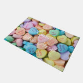 Valentinische Süßigkeiten Fußmatte (Schrägansicht)