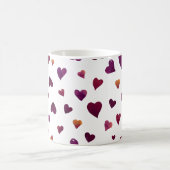 Valentinische Tagesherzen - Bordeaux Kaffeetasse (Mittel)