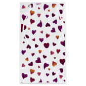 Valentinische Tagesherzen - Bordeaux Kleine Geschenktüte (Rückseite)