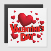 Valentinische Tagesherzen Liebe Magnetkarte (Vorne/Hinten)