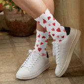 Valentinische Tagesherzen - rot Socken