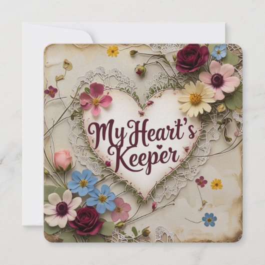 Valentinische Tageskarten Feiertagskarte (Vorderseite)