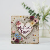 Valentinische Tageskarten Feiertagskarte (Stehend Vorderseite)