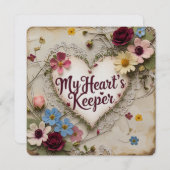 Valentinische Tageskarten Feiertagskarte (Vorne/Hinten)