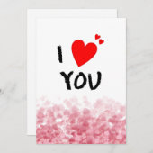 Valentinische Tageskarten Feiertagskarte (Vorne/Hinten)