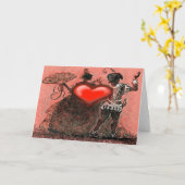Valentinische Tänzer Karte (Gelbe Blume)