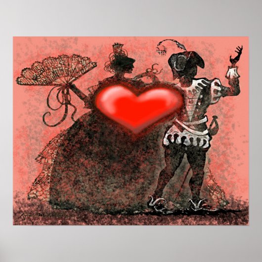 Valentinische Tänzer Poster (Vorne)
