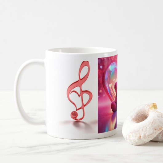 Valentinische Tasse (Mit Donut)