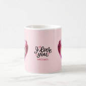 Valentinische Tasse des benutzerdefinierten Fotos (Mittel)