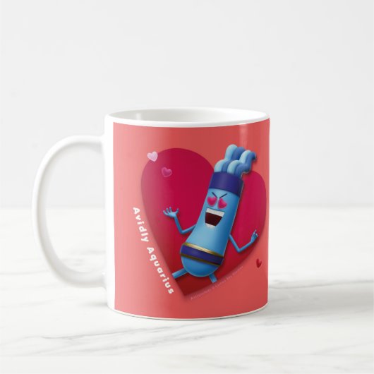 Valentinische Tasse für Aquarius (Links)