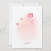 Valentinische Teddy-Bärenkarte Einladung (Rückseite)