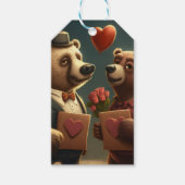 Valentinischer Bärengewohnheit Geschenkanhänger (Vorderseite)