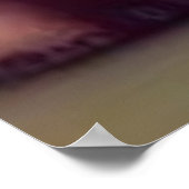 Valentinischer Hippo-Cartoon Poster (Ecke)