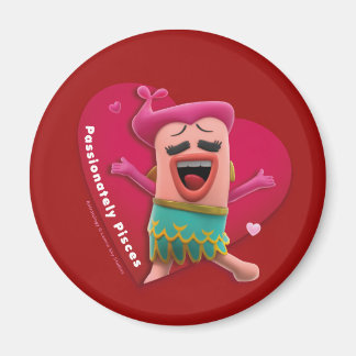 Valentinischer Kühlschrankmagnet für Fische