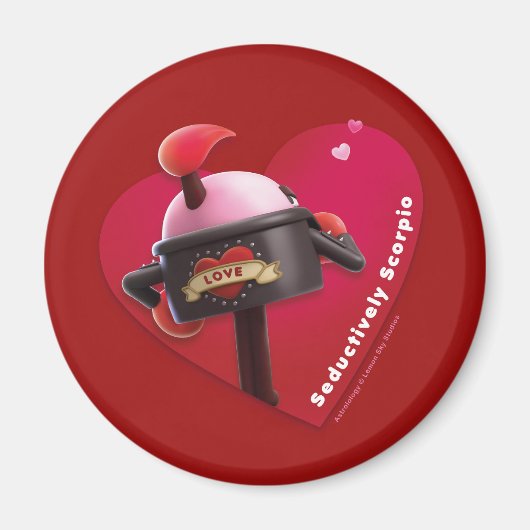 Valentinischer Kühlschrankmagnet für Skorpio (Vorne)