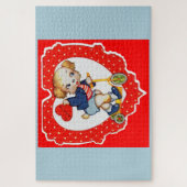 Valentinischer Welpenhund der 30er Jahre reitet Sc Puzzle (Vertikal)