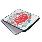 Valentinisches anatomisches Herz: Einzigartige Kar Laptopschutzhülle (Vorne Knopf)