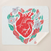 Valentinisches anatomisches Herz: Einzigartige Kar Sherpadecke (Vorderseite (Horizontal))