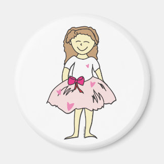 Valentinisches Blumenmädchen Magnet