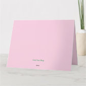 Valentinisches farbiges Froschpaar mit Herz Karte (Rückseite)