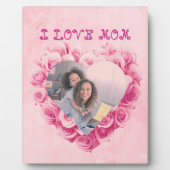 Valentinisches Foto für Mama-Holzplakette Fotoplatte (Vorderseite)