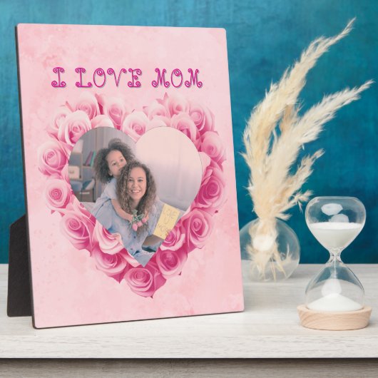 Valentinisches Foto für Mama-Holzplakette Fotoplatte (Seite)