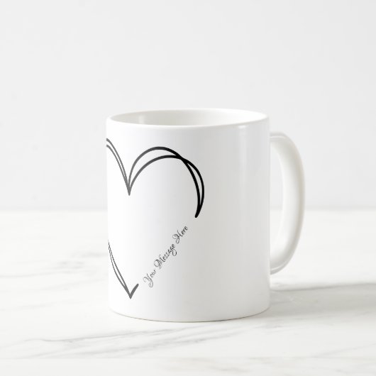 Valentinisches Geschenk der personalisierten grafi Kaffeetasse (VorderseiteRechts)