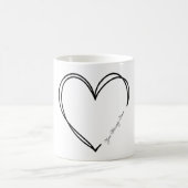 Valentinisches Geschenk der personalisierten grafi Kaffeetasse (Mittel)