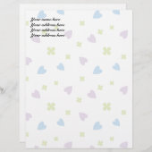 Valentinisches Herz Briefbogen (Vorne/Hinten)