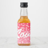 Valentinisches Herz und Liebe Alkoholflaschenetikett (Vorderseite)