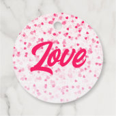 Valentinisches Herz und Liebe Geschenkanhänger (Rückseite)