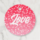 Valentinisches Herz und Liebe Geschenkanhänger (Rückseite)