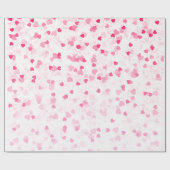 Valentinisches Herz und Liebe Geschenkpapier (Flach)