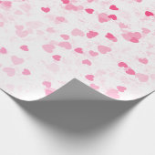 Valentinisches Herz und Liebe Geschenkpapier (Ecke)
