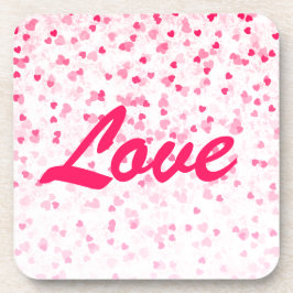 Valentinisches Herz und Liebe Getränkeuntersetzer