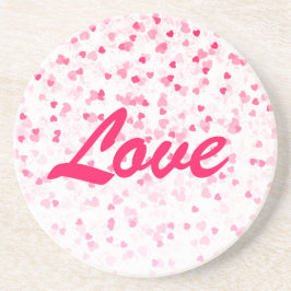 Valentinisches Herz und Liebe Getränkeuntersetzer