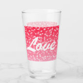 Valentinisches Herz und Liebe Glas (Rückseite)