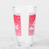 Valentinisches Herz und Liebe Glas (Links)