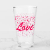 Valentinisches Herz und Liebe Glas (Rückseite)